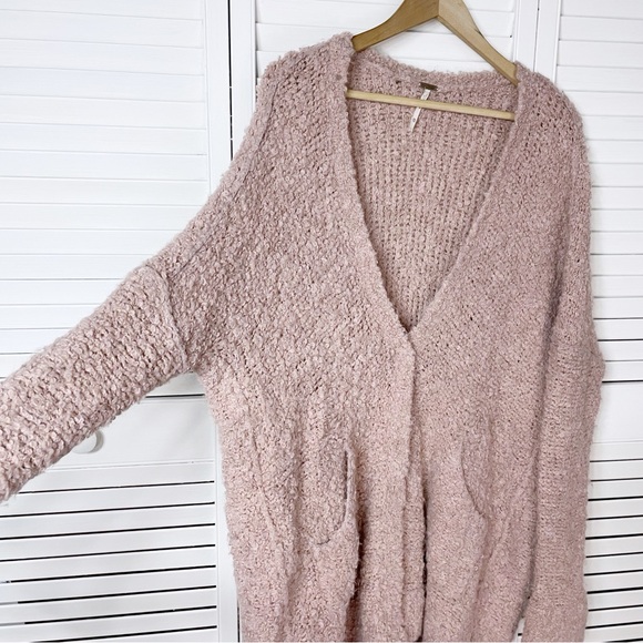 Free People oversized fuzzy cardigan - Picture 4 of 8